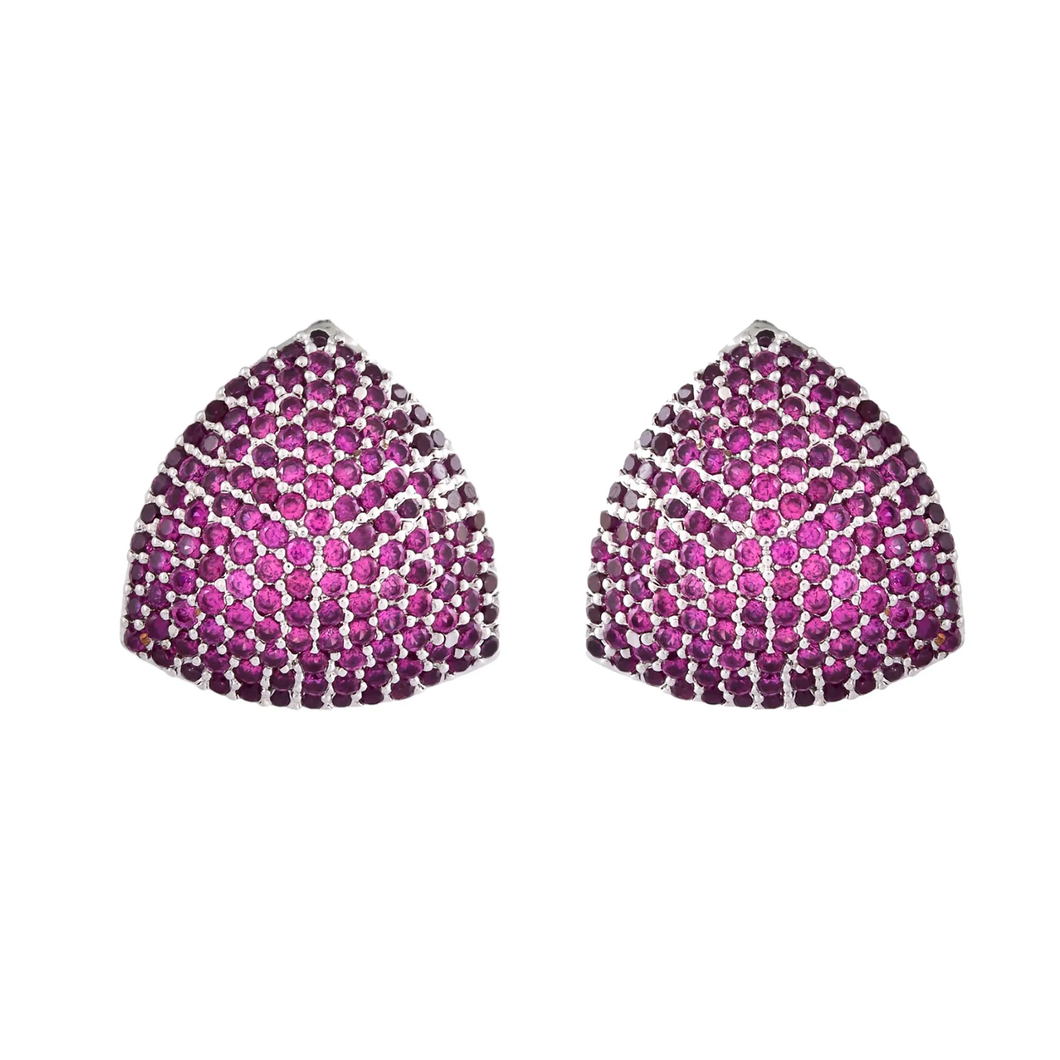 Sparkling Elegance Regal Radiance American Diamond Earrings - Image 4