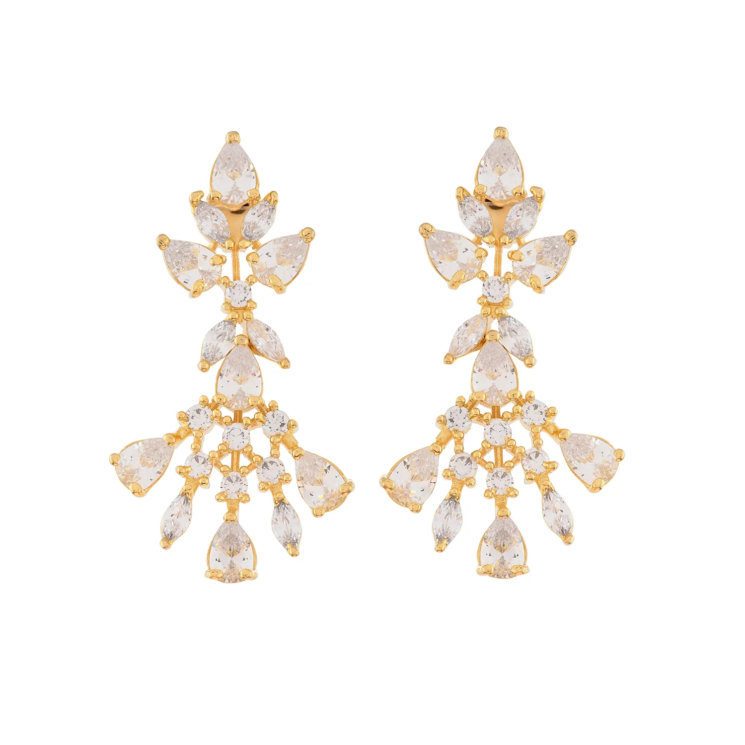 Sparkling Elegance Regal Shine American Diamond Necklace Set - Image 6