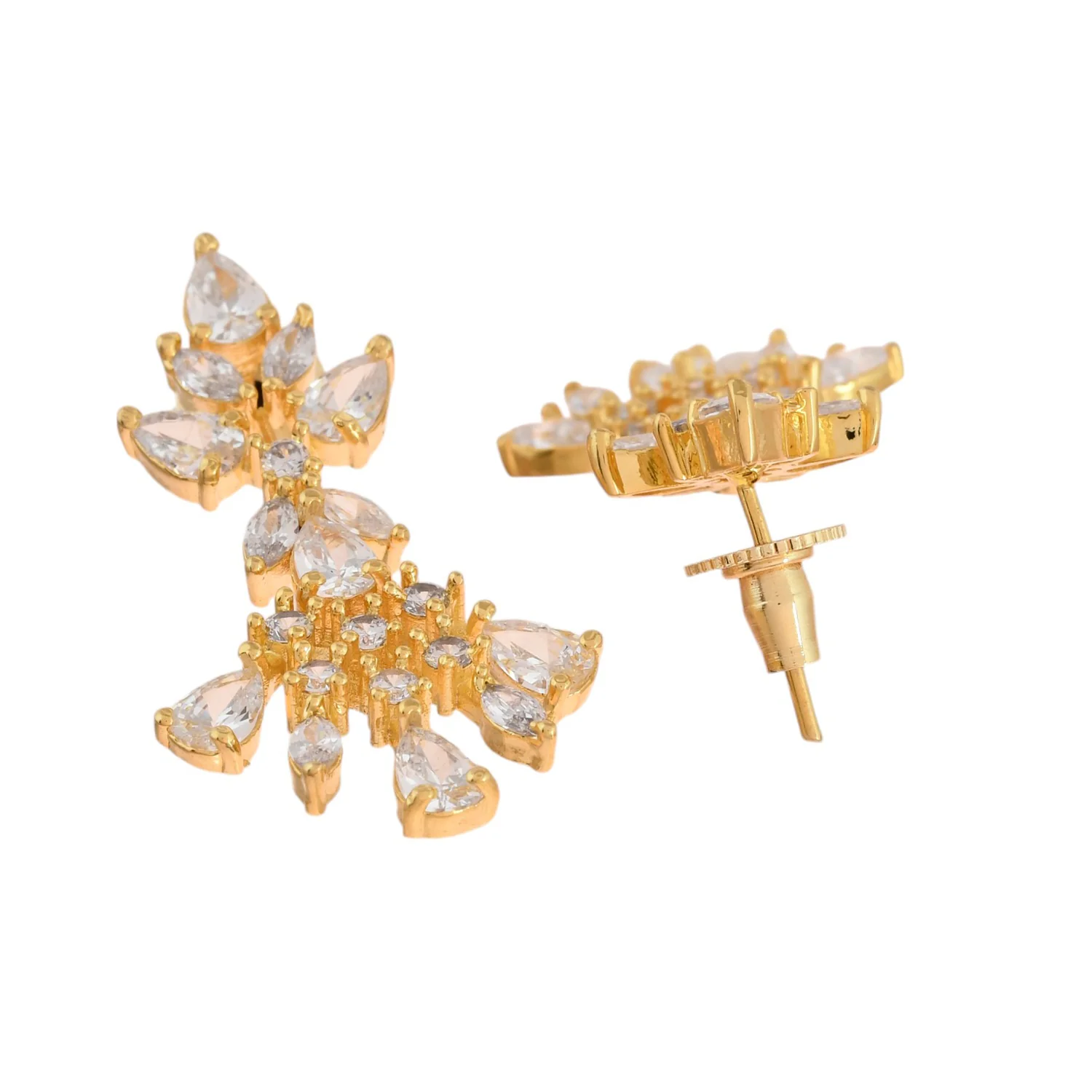 Sparkling Elegance Regal Shine American Diamond Necklace Set - Image 7