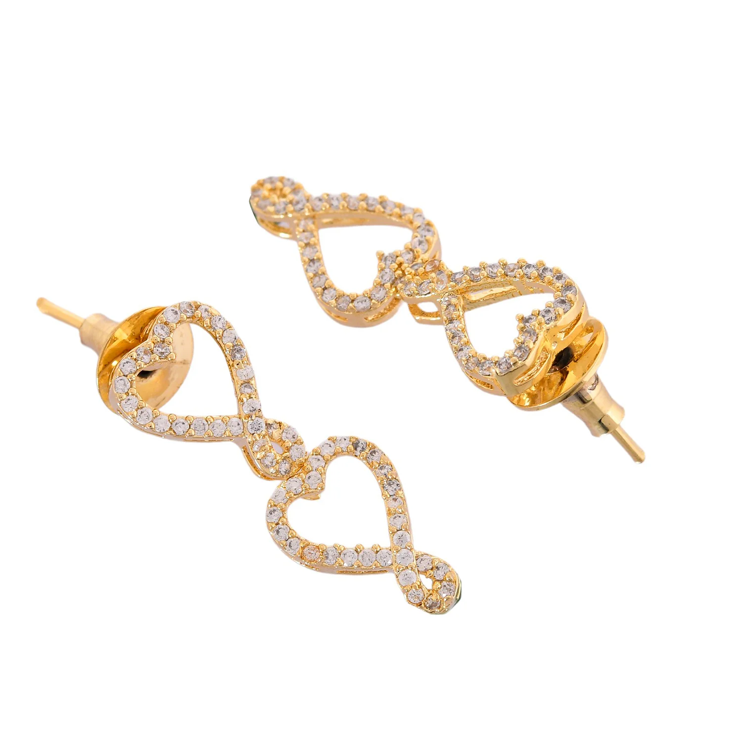Sparkling Elegance Romantic American Diamond Heart Necklace Set - Image 7