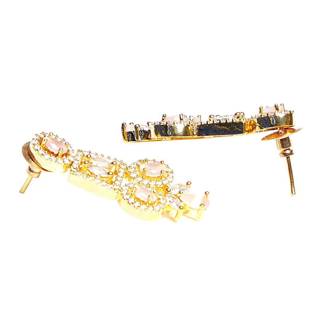Sparkling Elegance Gold Plated Glorious Necklace Set - Image 5