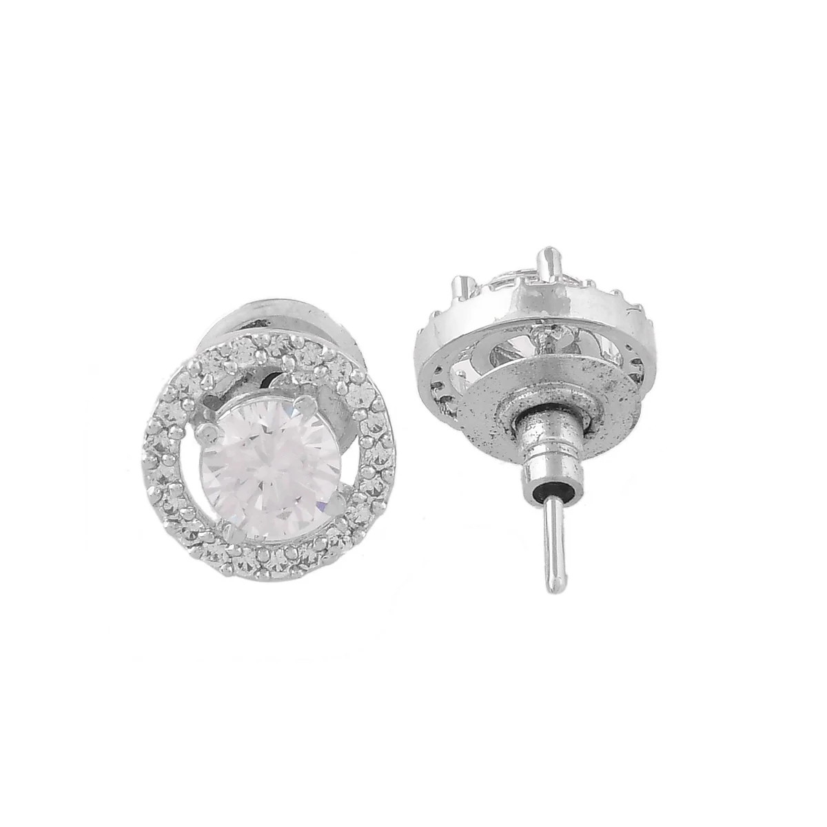 Sparkling Elegance Round Cut CZ Jewellery Set - Image 3