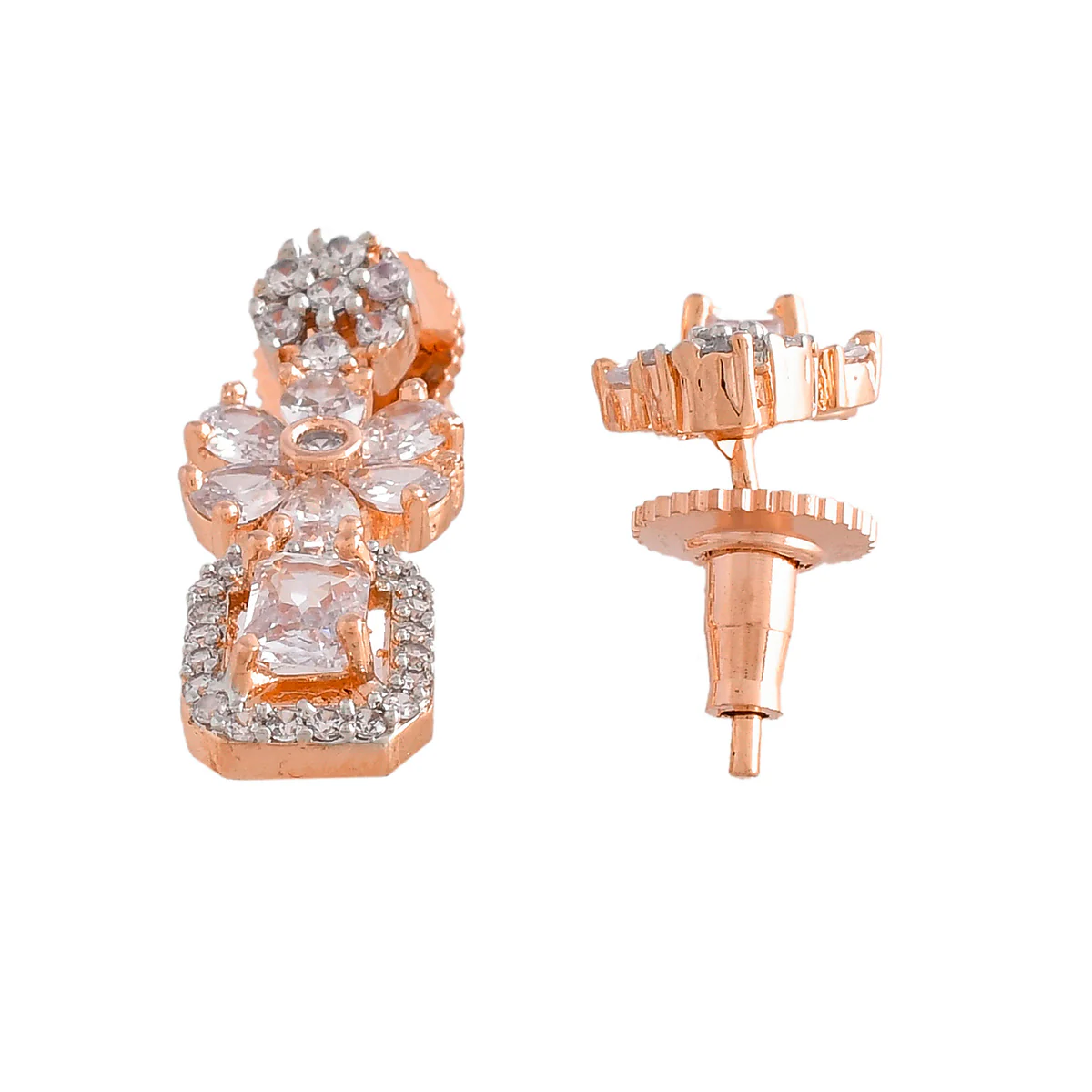 Sparkling Elegance Round Cut CZ Jewellery Set - Image 6