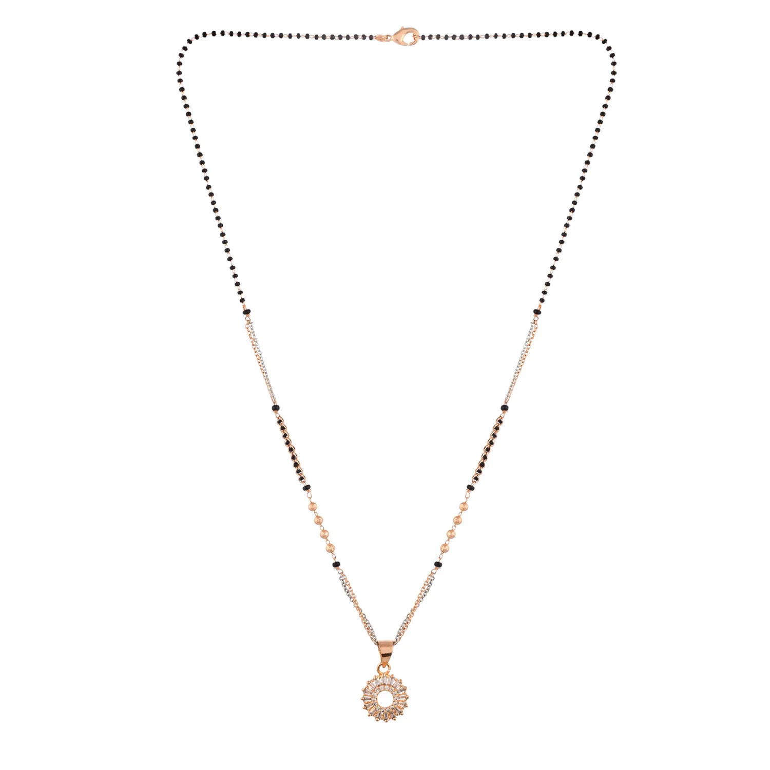 Sparkling Elegance Round Cut Cz Mangalsutra - Image 4