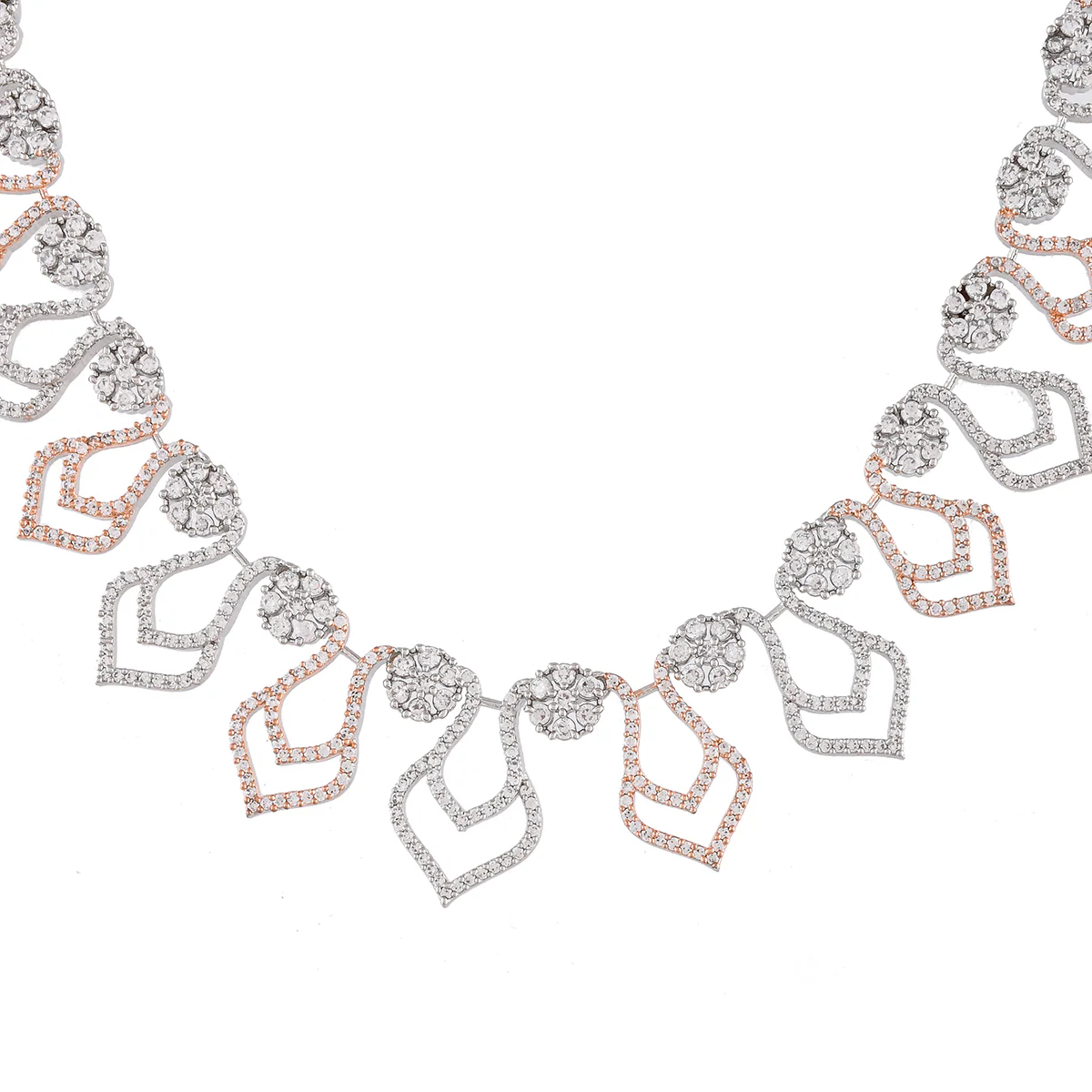 Sparkling Elegance Round Cut Zircon Jewellery Set - Image 5