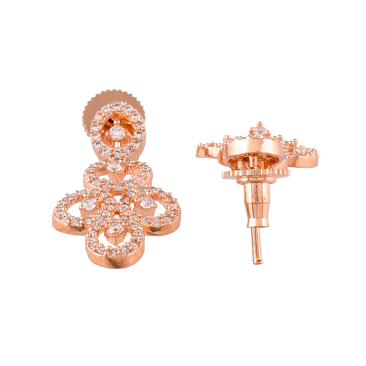 Sparkling Elegance Round Cut Zirconia Jewellery Set - Image 6