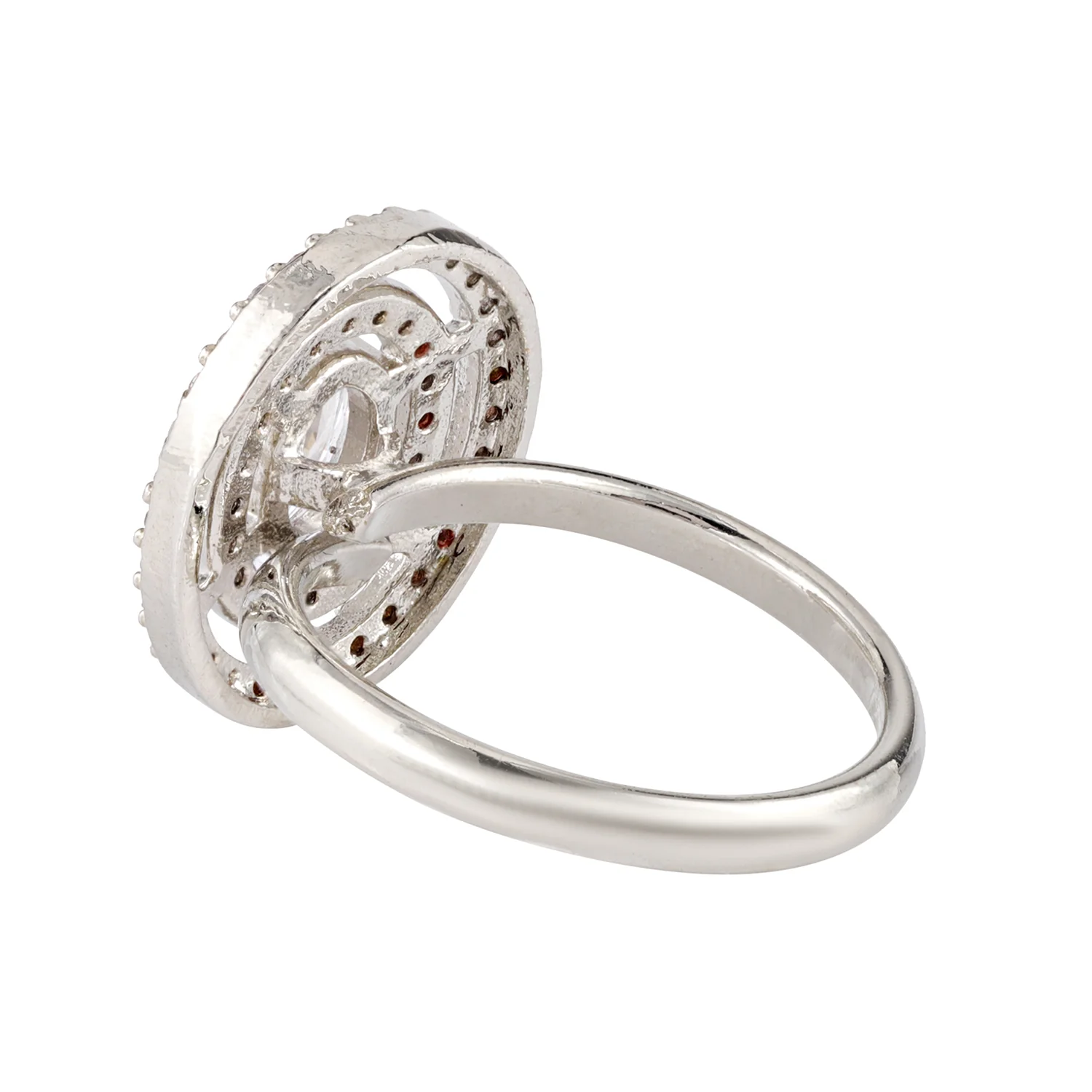 Sparkling Elegance Shimmer Aura American Diamond Ring - Image 5