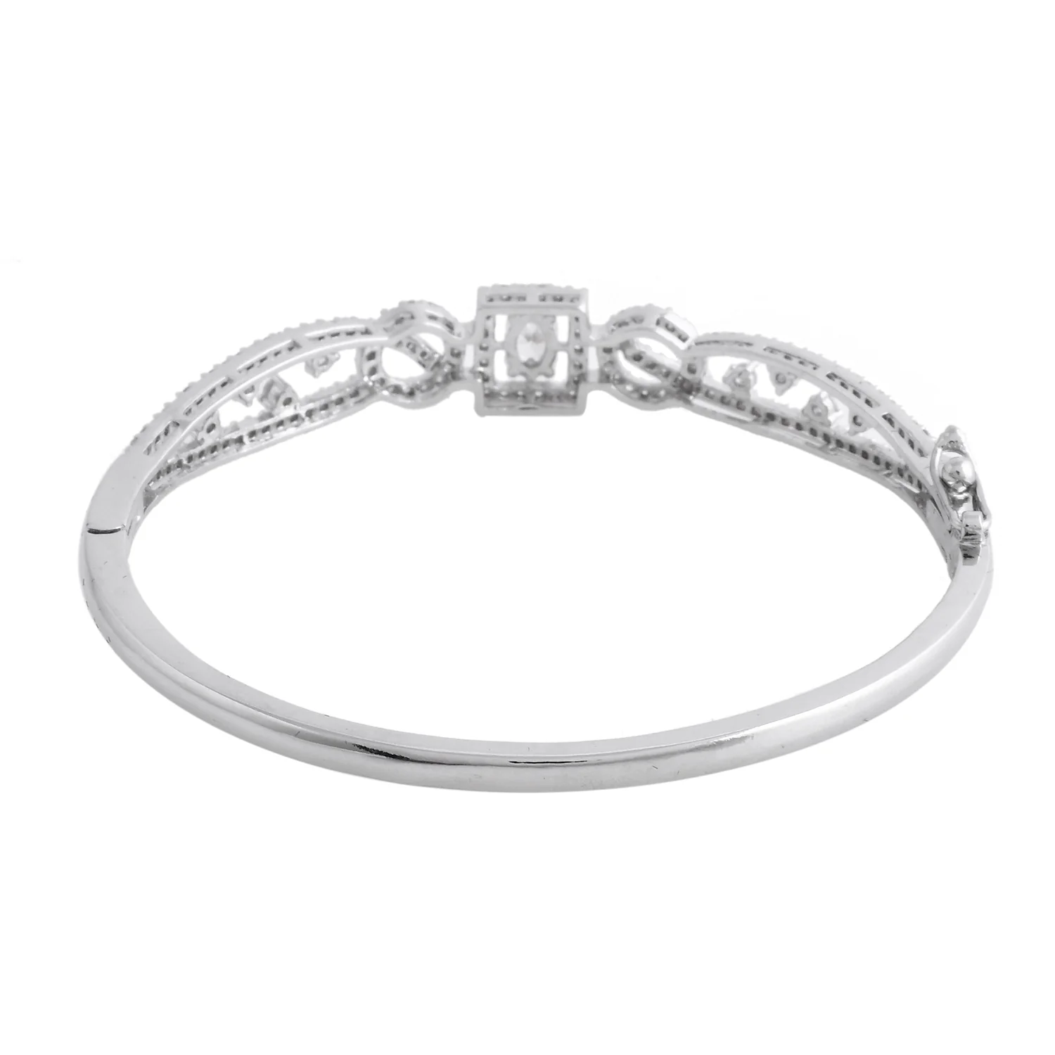Sparkling Elegance Shimmering Crown American Diamond Bracelet - Image 5