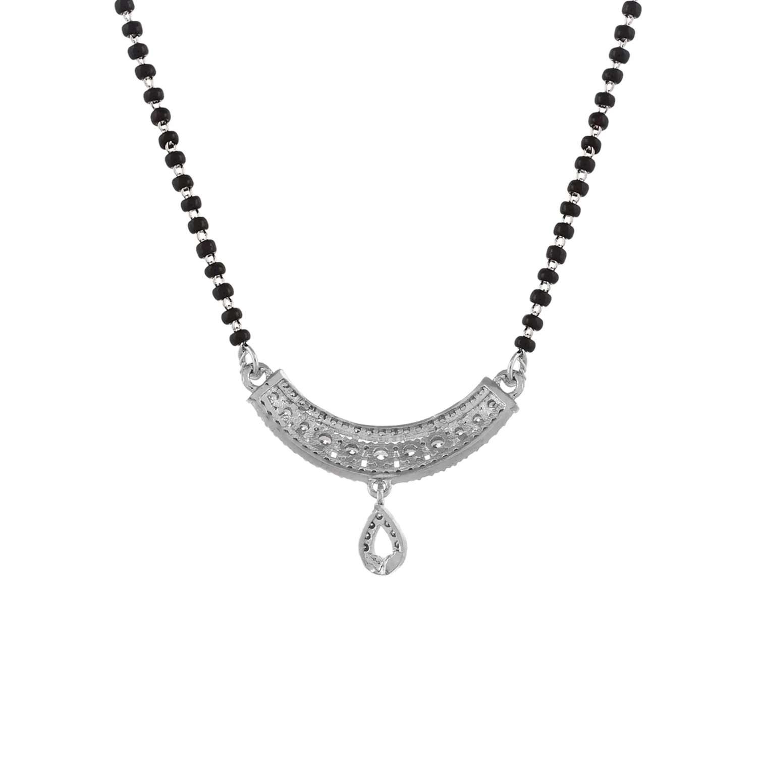 Sparkling Elegance Teardrop Cut Cz Mangalsutra - Image 5