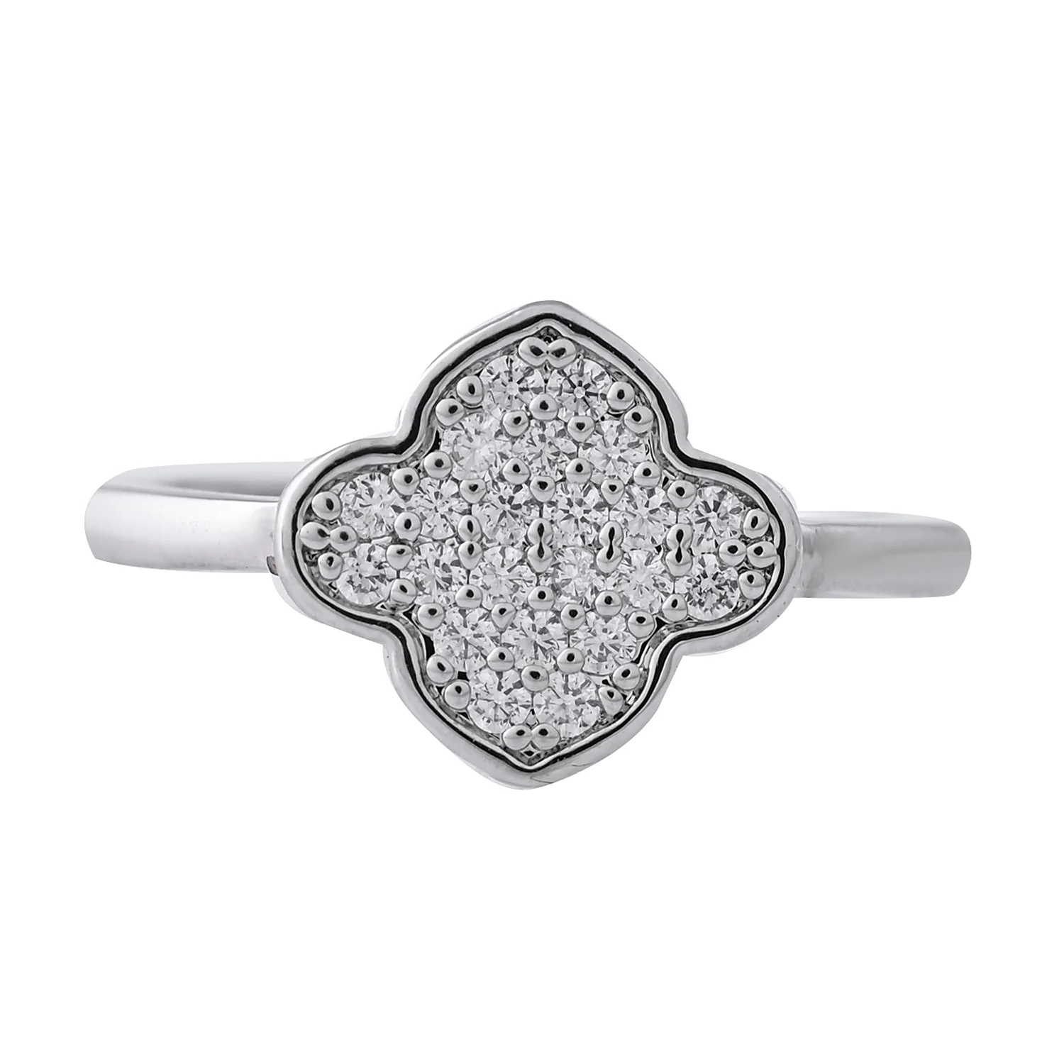 Sparkling Elegance Tiara  American Diamond Solitaire Ring - Image 3