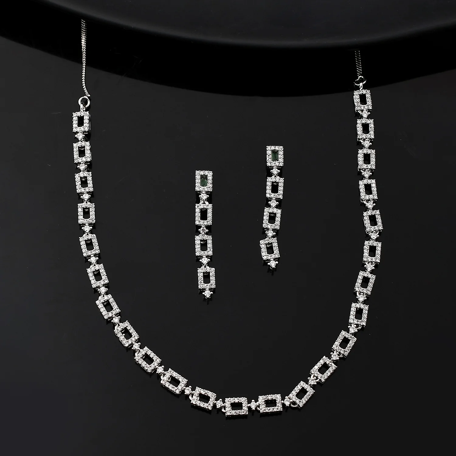 Sparkling Elegance Timeless American Diamond Necklace Set