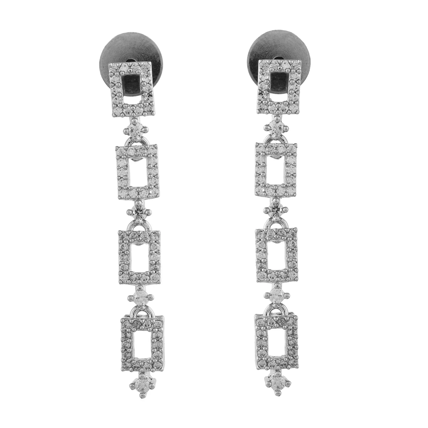 Sparkling Elegance Timeless American Diamond Necklace Set - Image 6
