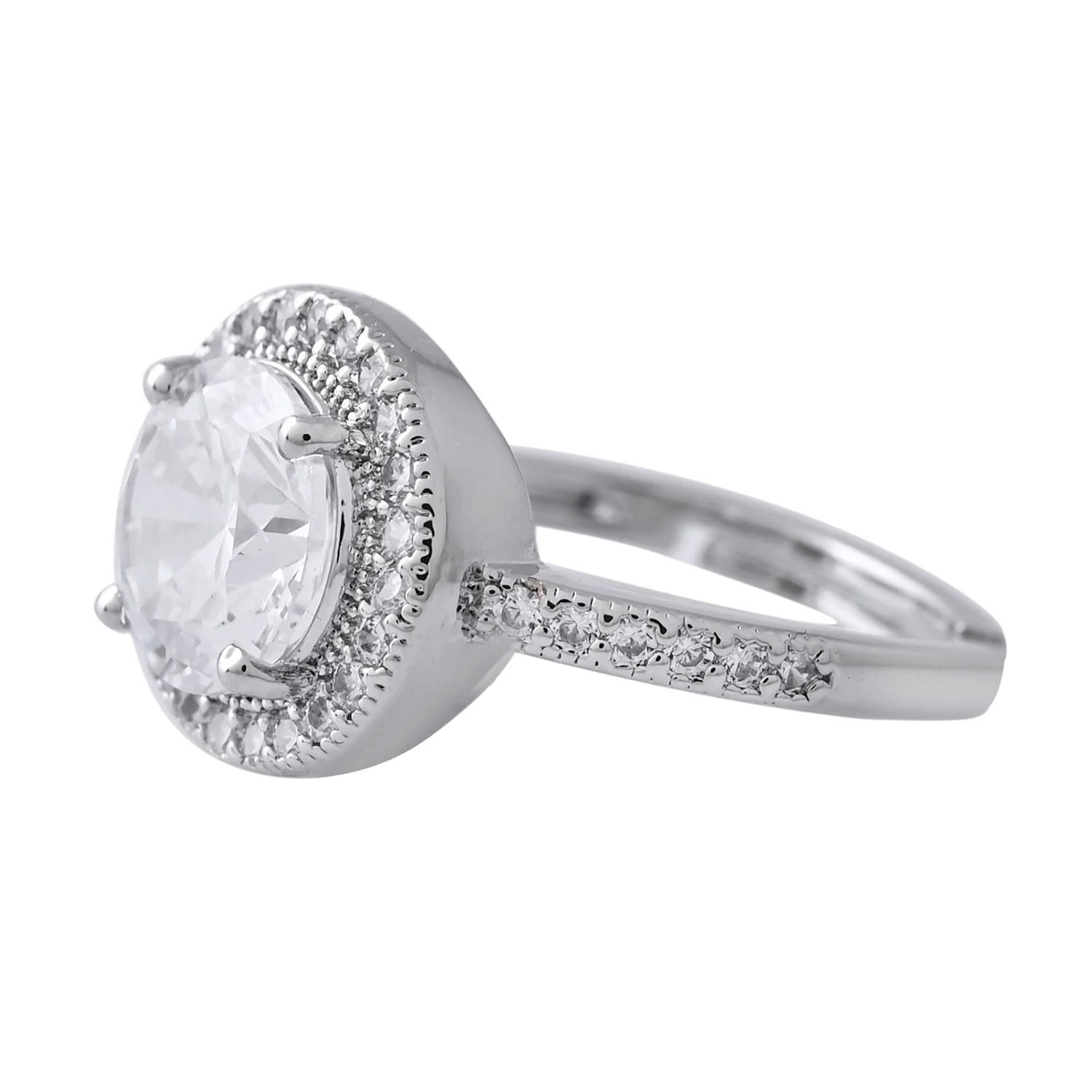 Sparkling Elegance Timeless American Diamond Solitaire Ring - Image 4