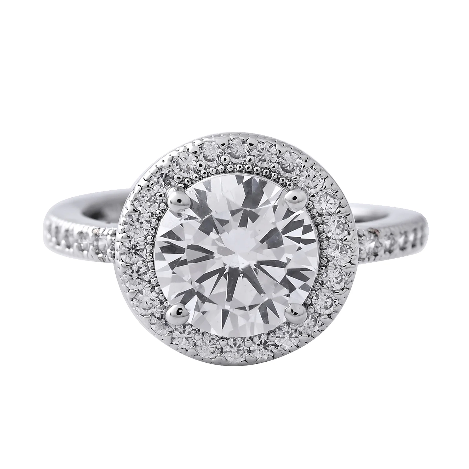 Sparkling Elegance Timeless American Diamond Solitaire Ring - Image 5
