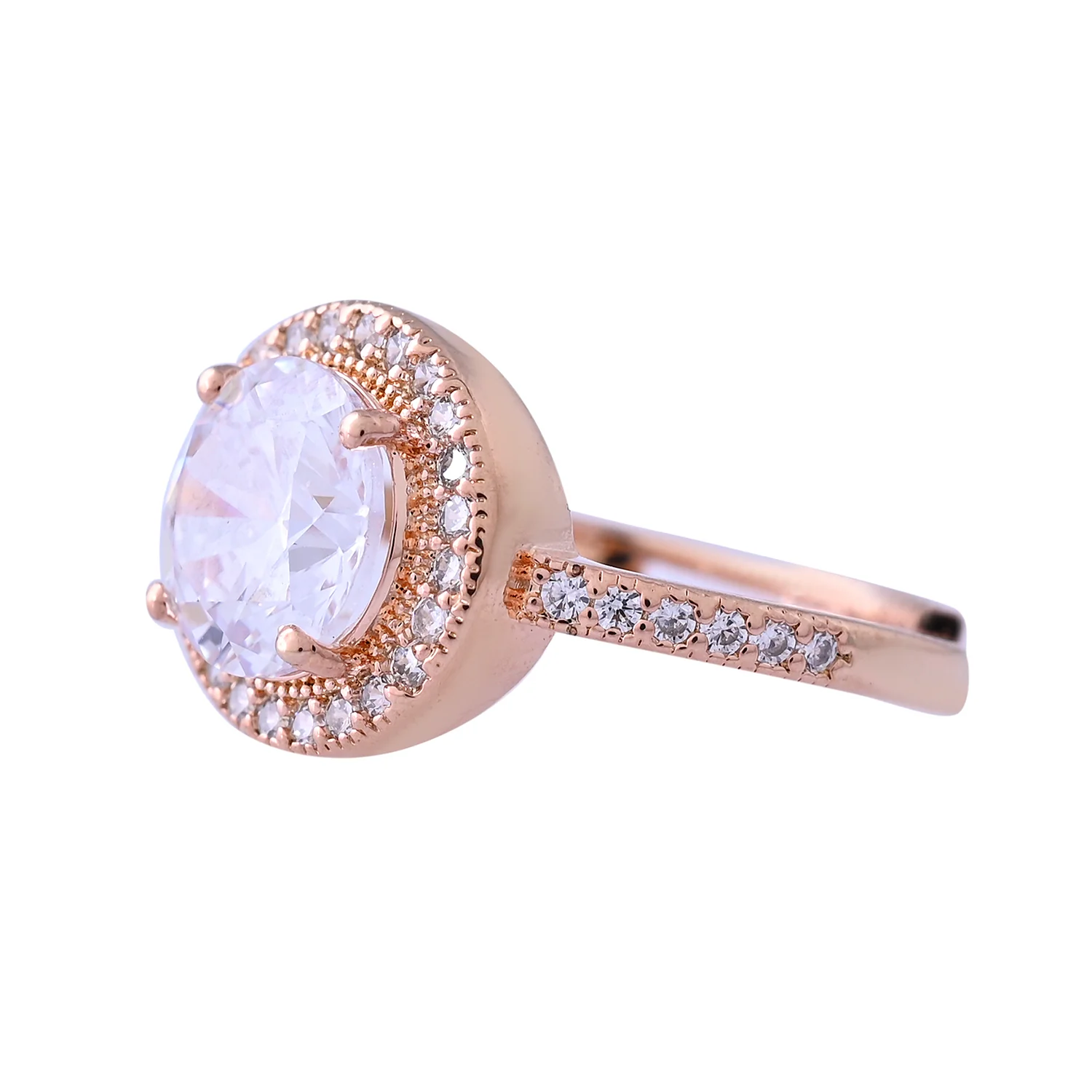Sparkling Elegance Twinkle American Diamond Solitaire Ring - Image 4