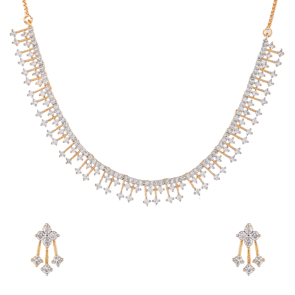 Sparkling Elegance White CZ Jewellery Set - Image 3
