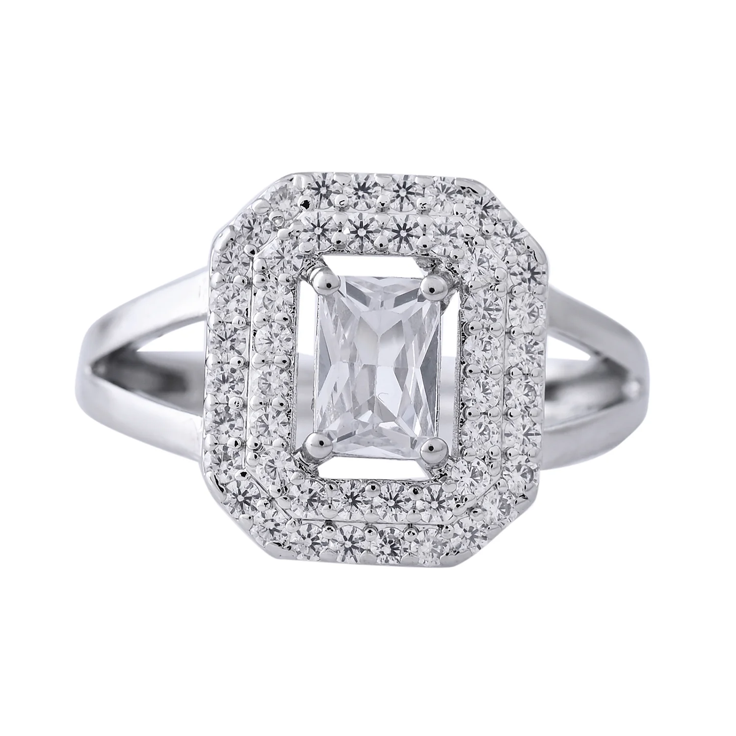 Sparkling Elegance Zenith American Diamond Solitaire Ring - Image 3