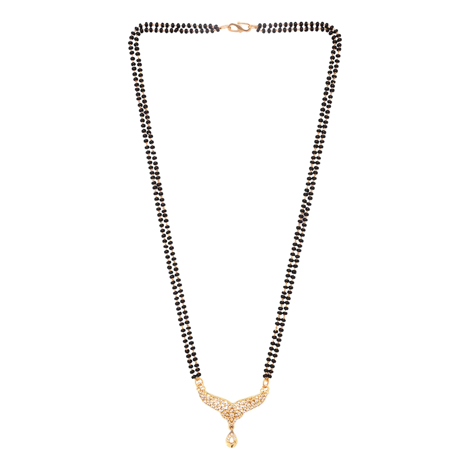 Sparkling Elegance Zirconia Lattice Design Mangalsutra - Image 4