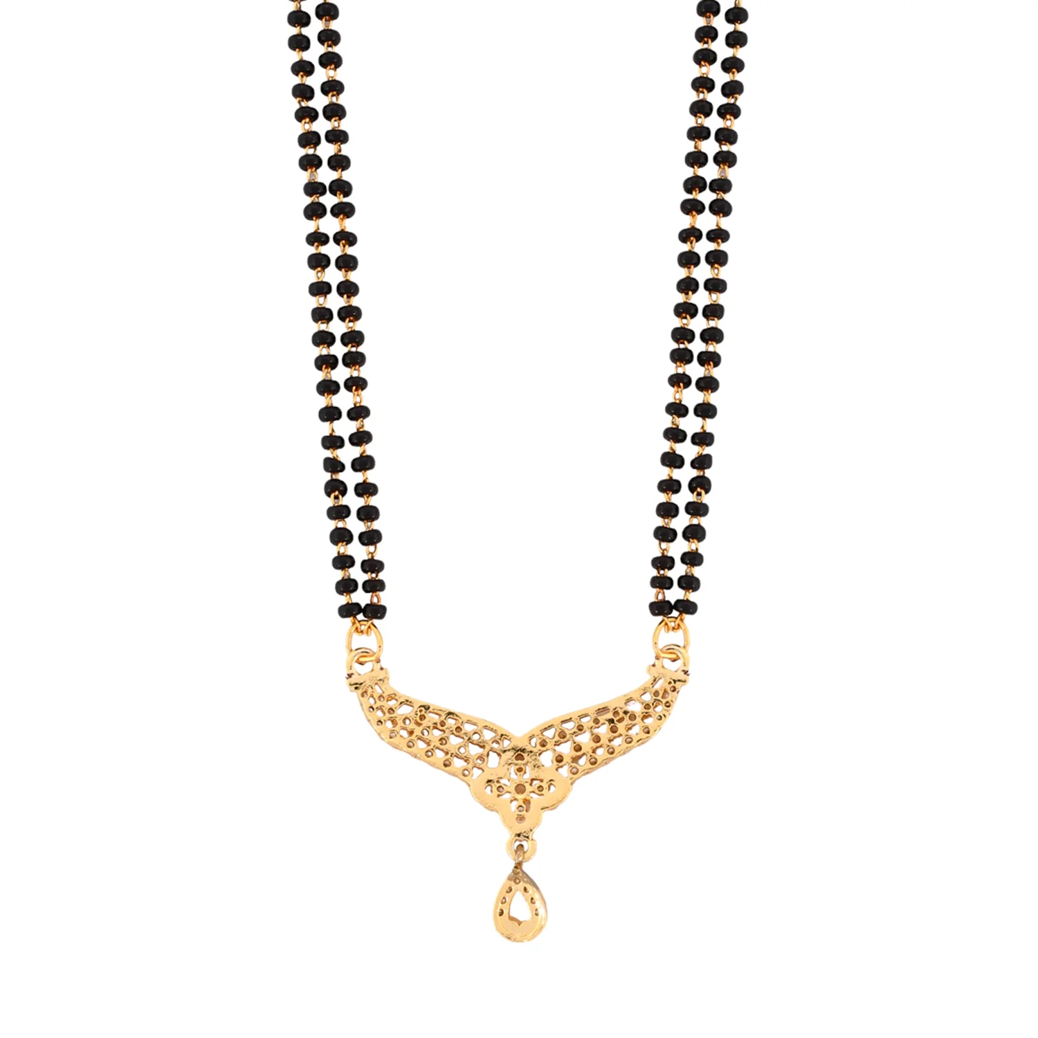 Sparkling Elegance Zirconia Lattice Design Mangalsutra - Image 5