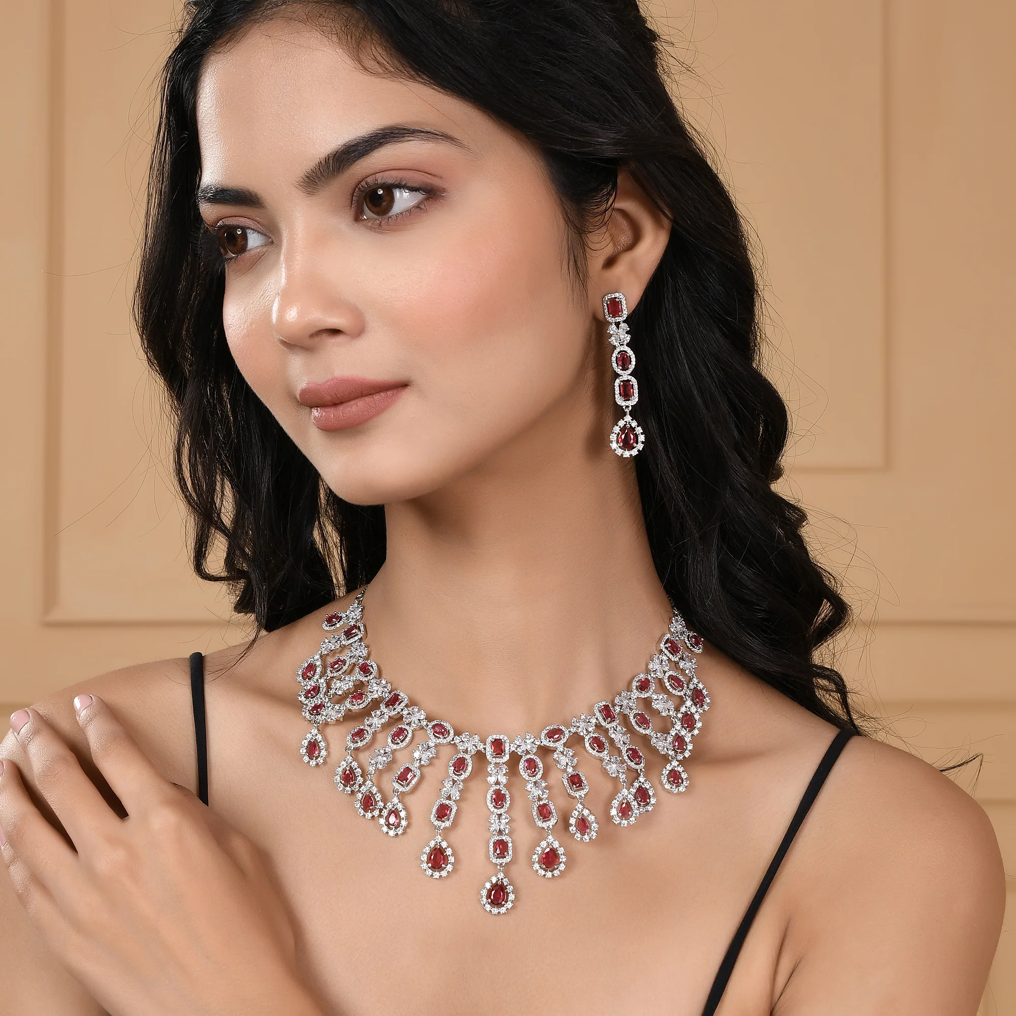 Sparkling Elegance Zirconia Opulent Jewellery Set - Image 2