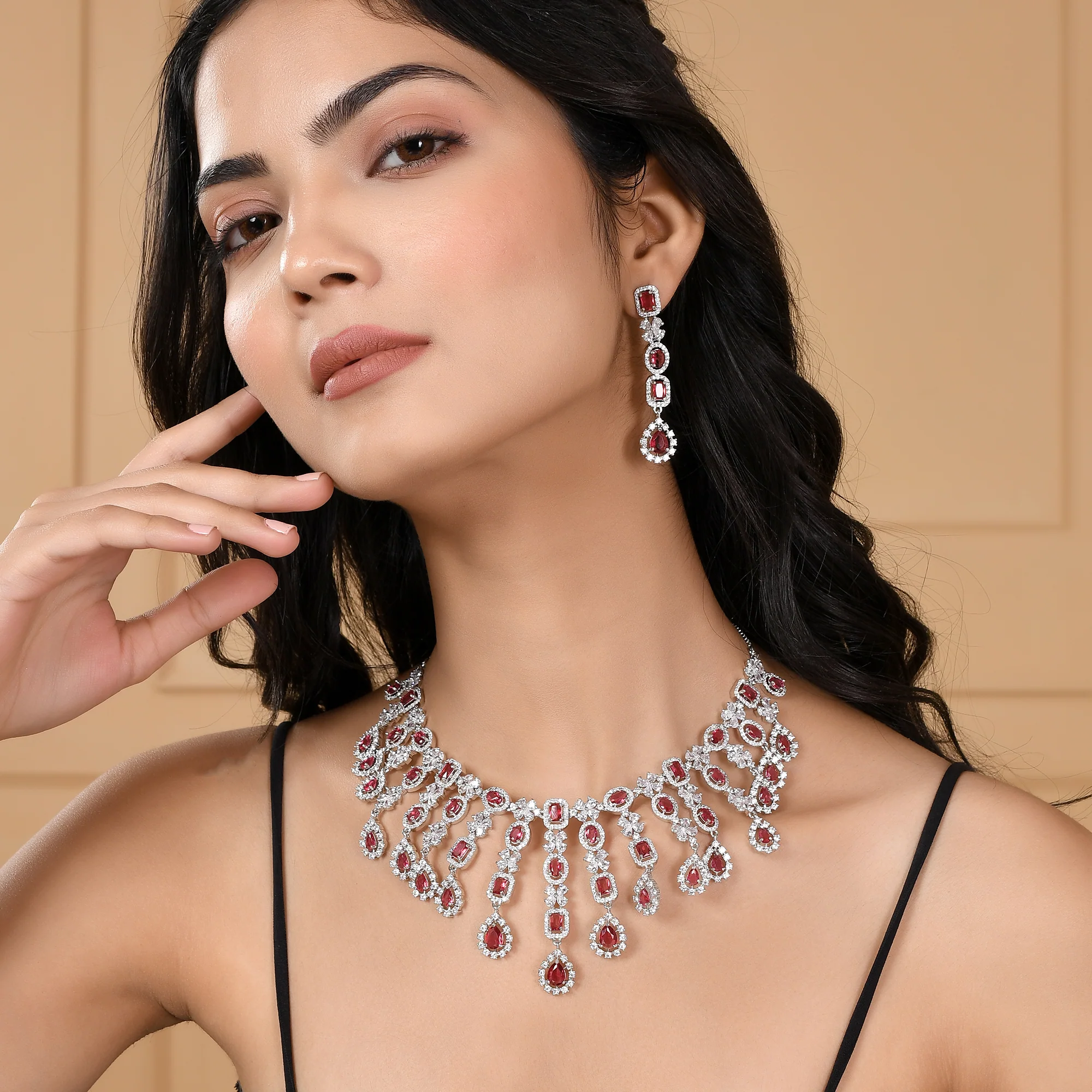 Sparkling Elegance Zirconia Opulent Jewellery Set - Image 3