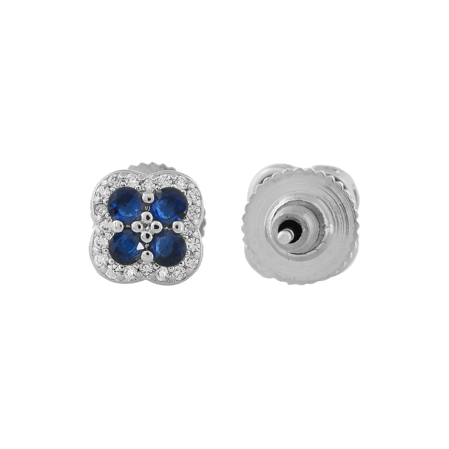 Sparkling Essentials Azure Stud Earrings - Image 5