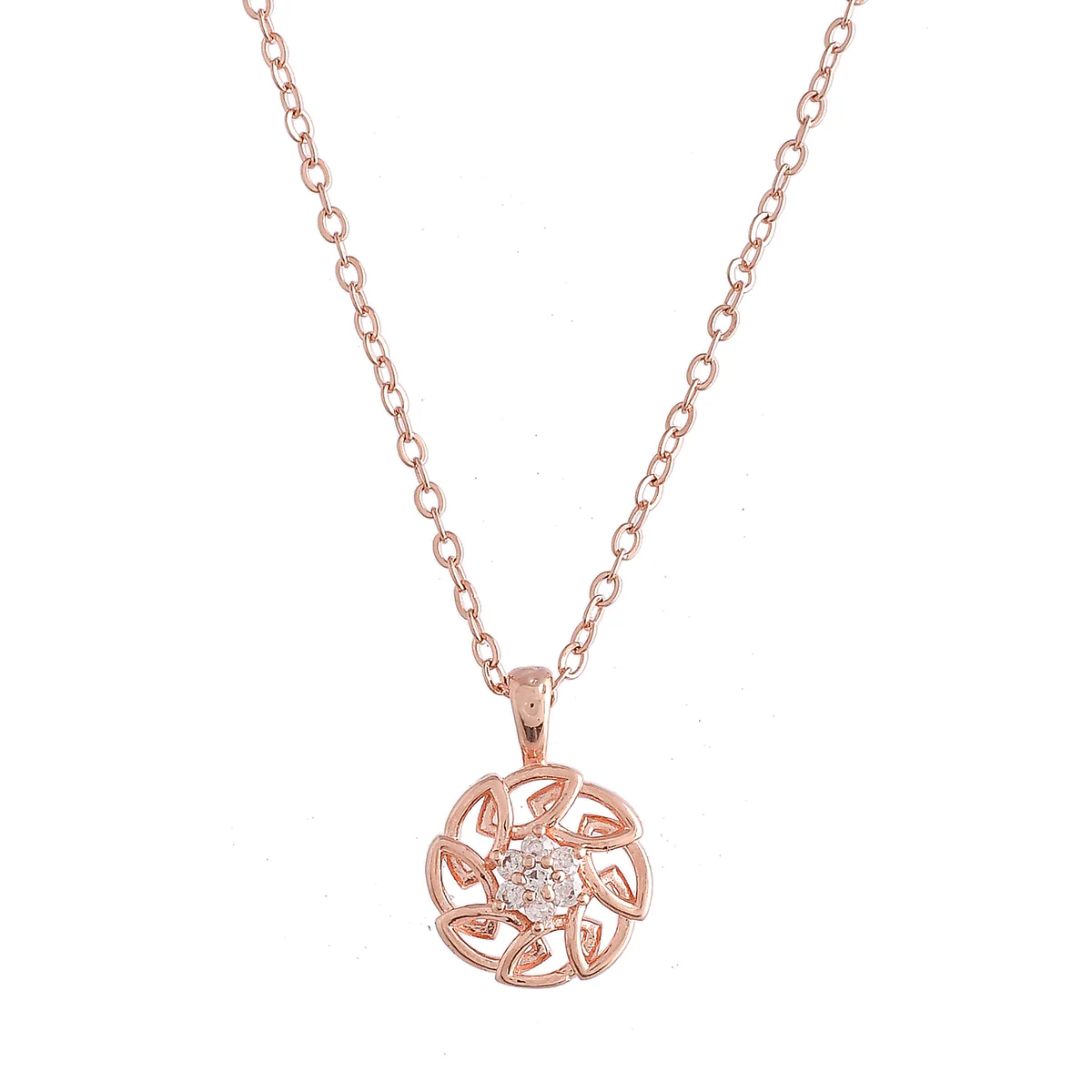 Sparkling Essentials Casual Round CZ Adorned Pendant - Image 3