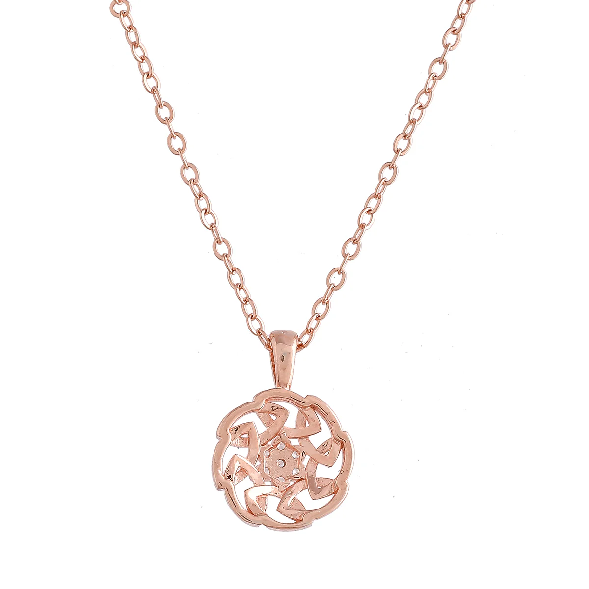 Sparkling Essentials Casual Round CZ Adorned Pendant - Image 5