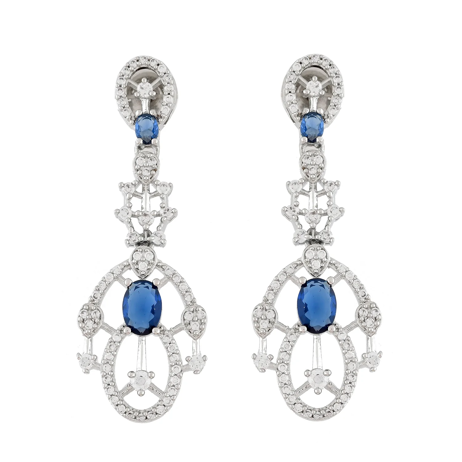 Sparkling Essentials Celestial Charm American Diamond Necklace Set - Image 6