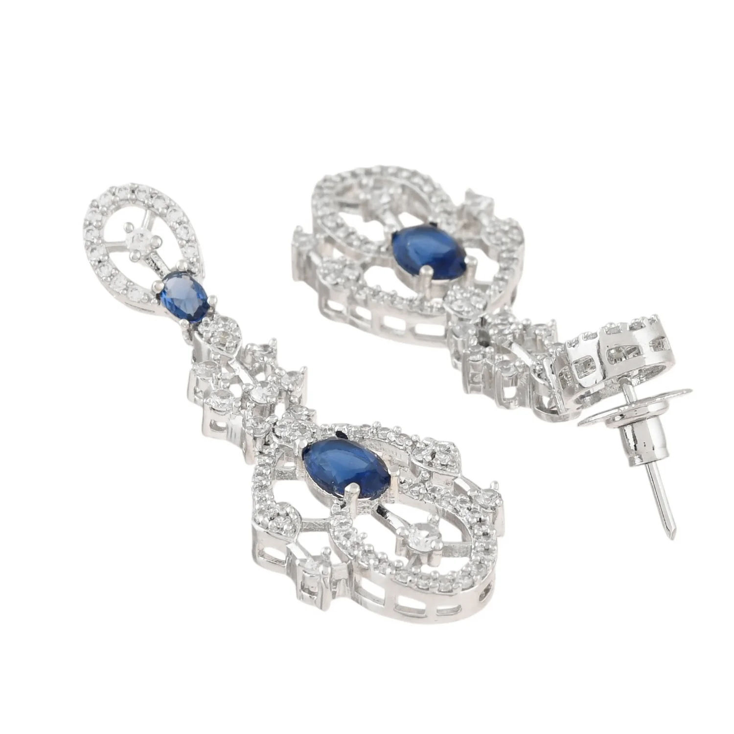 Sparkling Essentials Celestial Charm American Diamond Necklace Set - Image 7