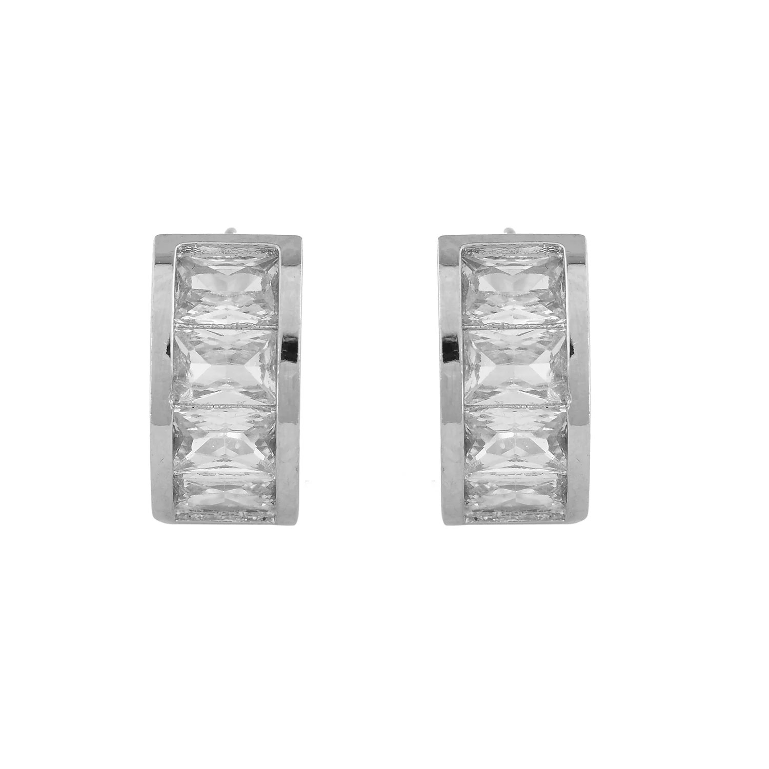 Sparkling Essentials Celestial Hoop Stud Earrings - Image 4