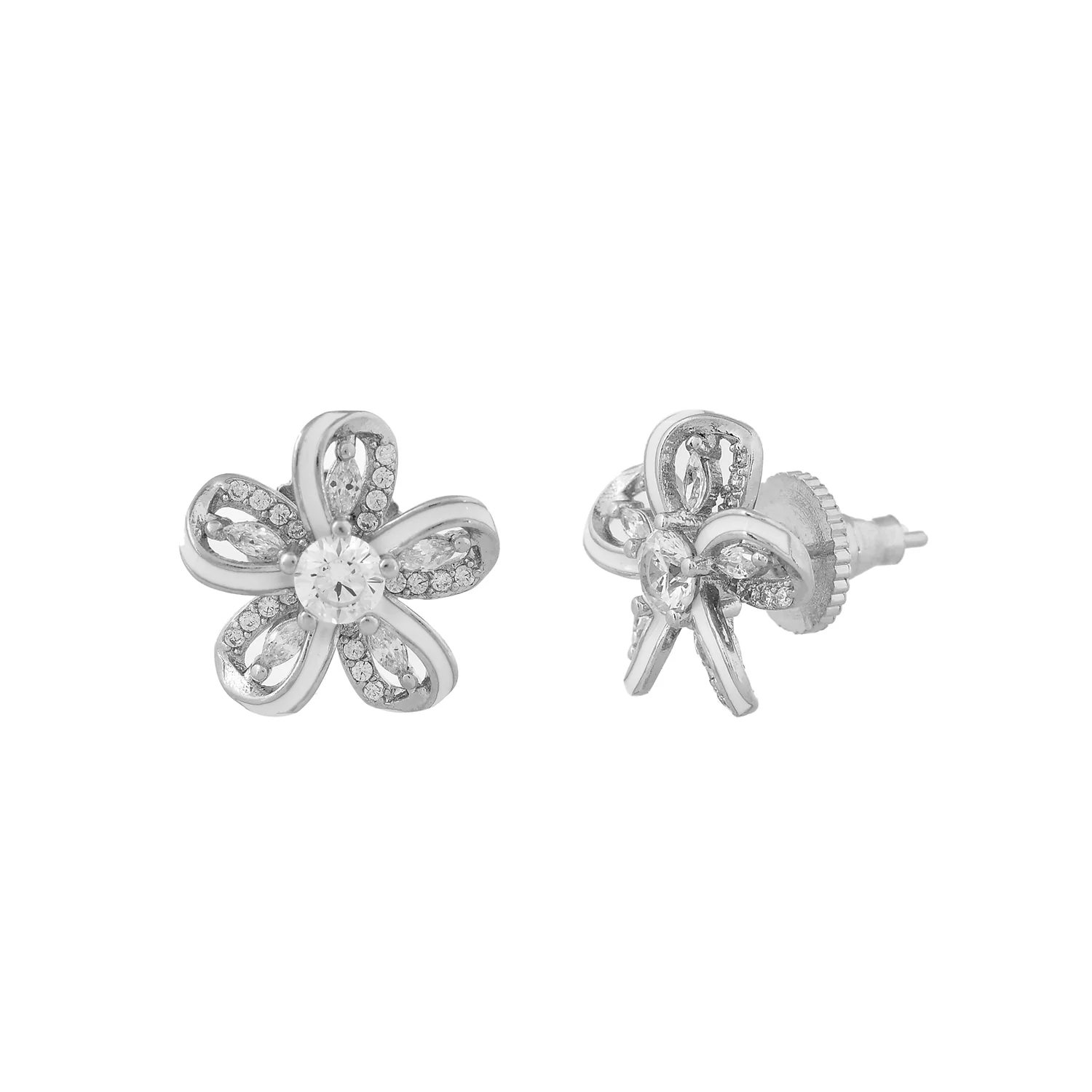 Sparkling Essentials Cosmic Blossom Stud Earrings - Image 3