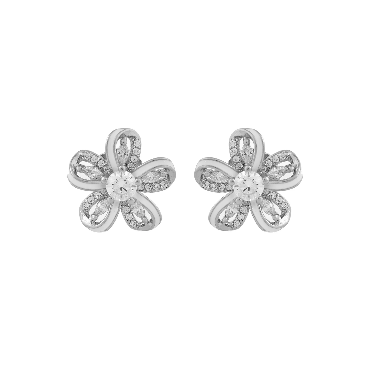 Sparkling Essentials Cosmic Blossom Stud Earrings - Image 4