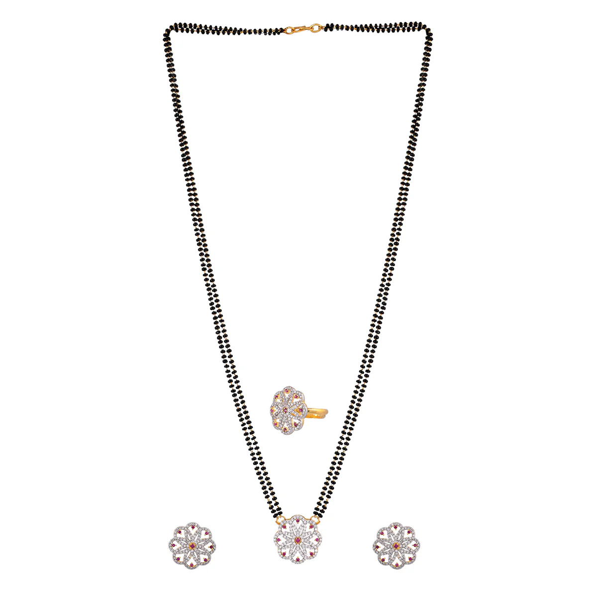 Sparkling Essentials Cz Mangalsutra Box Set - Image 4