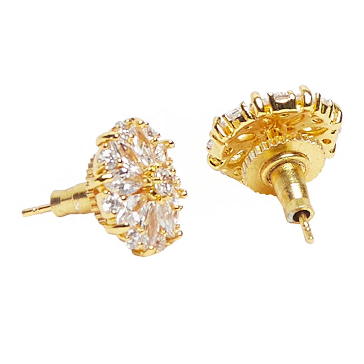 Sparkling Essentials Designer Floral Earrings - Image 4