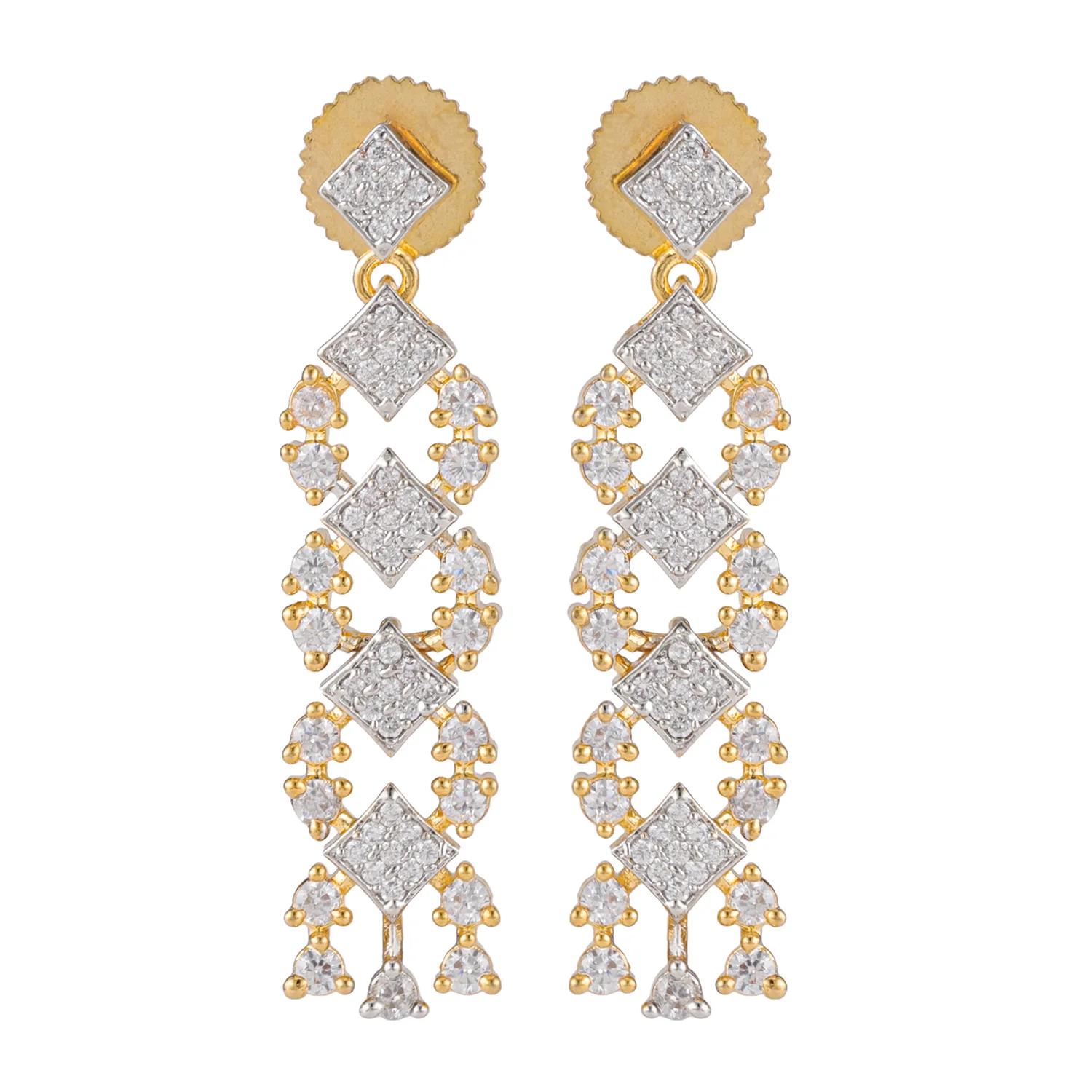 Sparkling Essentials Dewelle American Diamond Necklace Set - Image 3