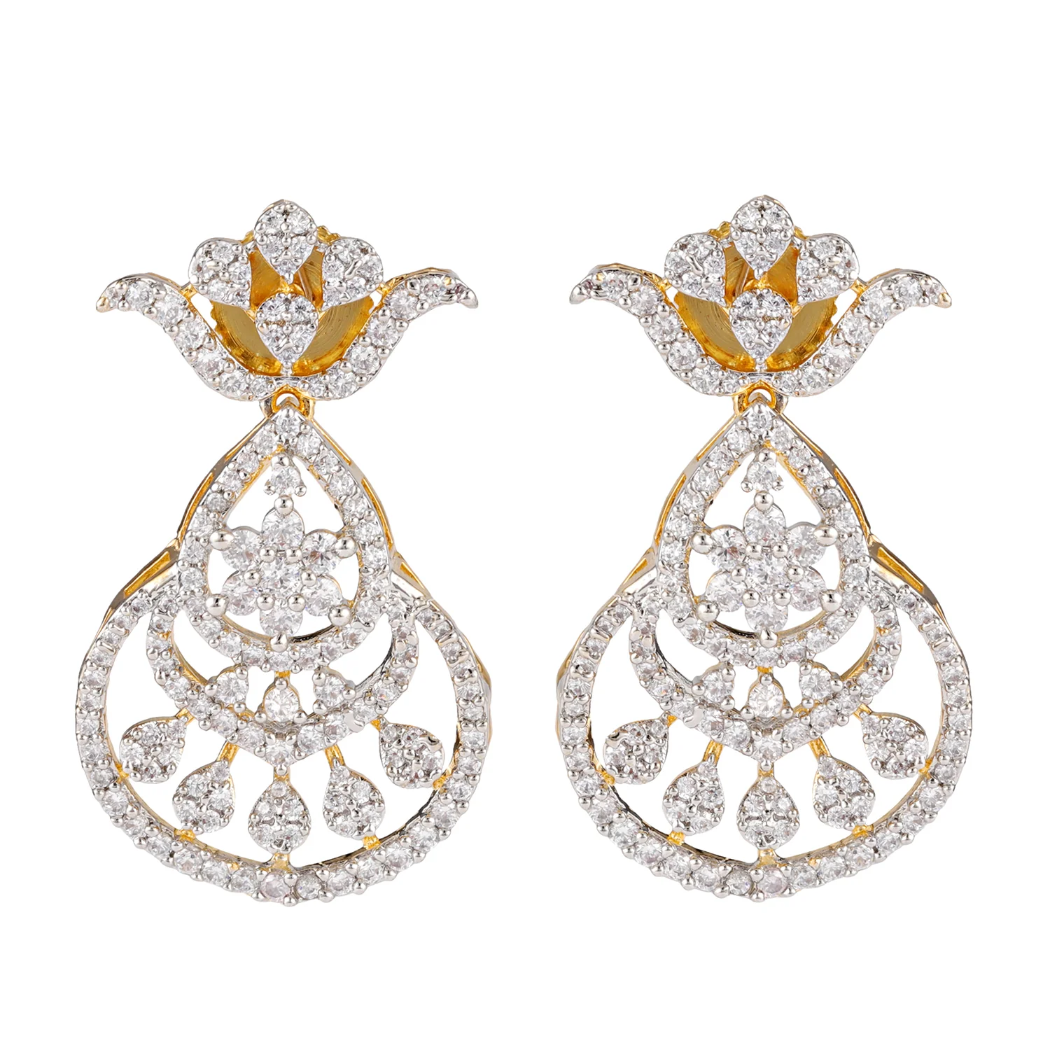 Sparkling Essentials Florinelle American Diamond Necklace Set - Image 3