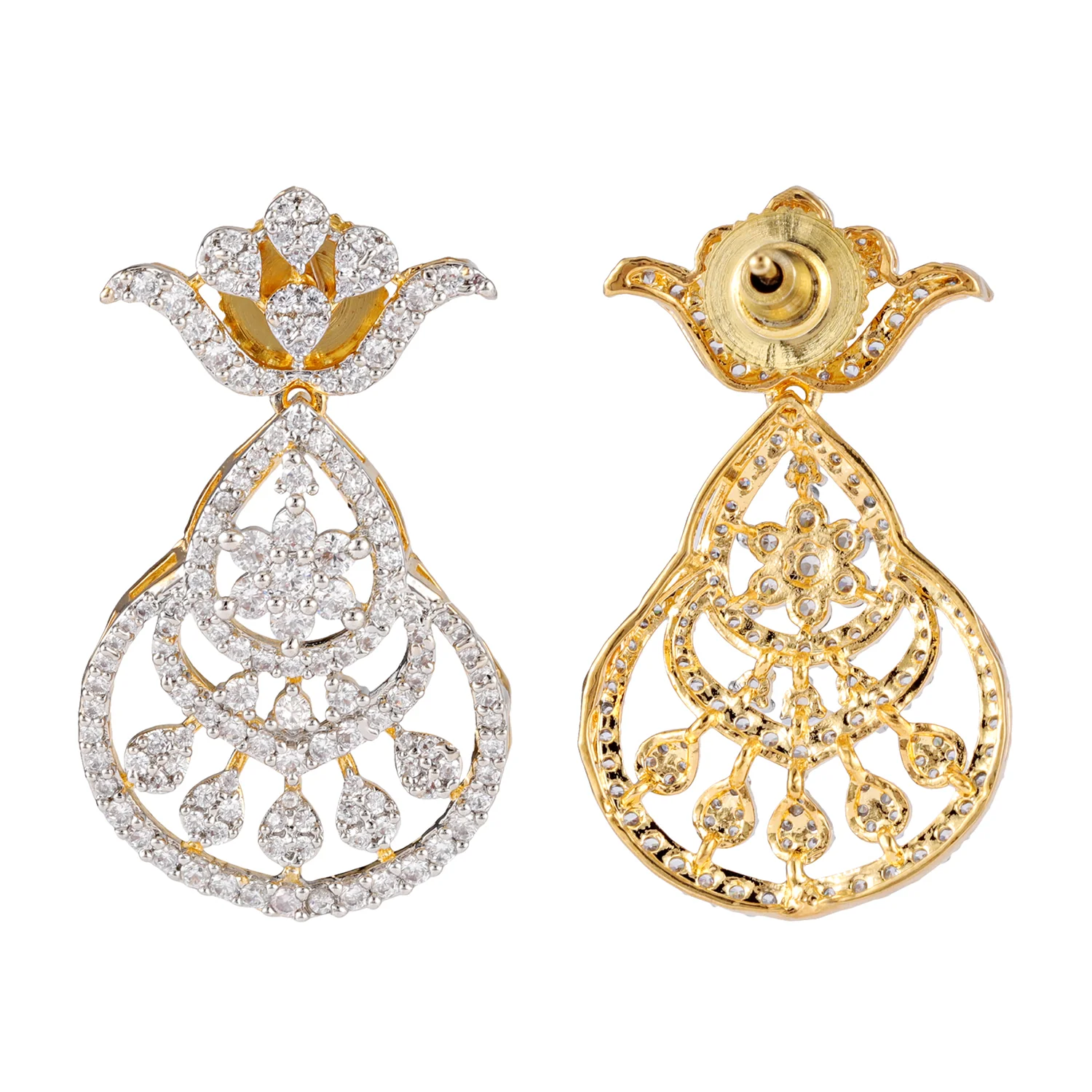 Sparkling Essentials Florinelle American Diamond Necklace Set - Image 4