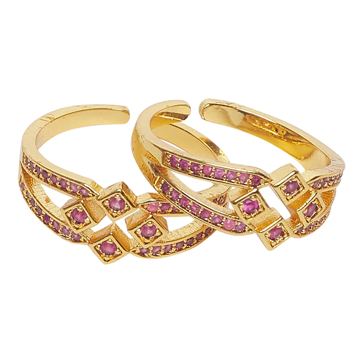 Sparkling Essentials Glittering Pair Of Toe Rings - Image 5