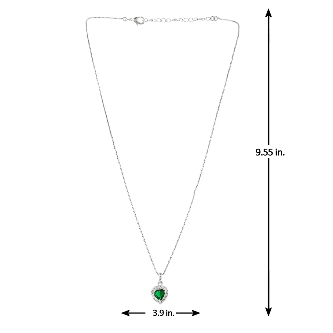 Sparkling Essentials Green Heart Shaped Zircon Box Set - Image 8