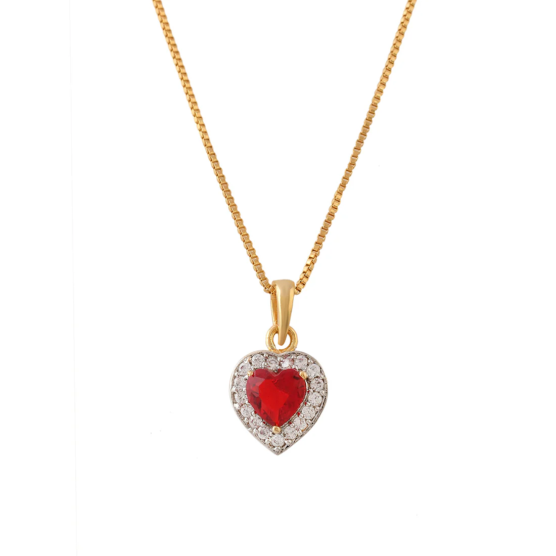Sparkling Essentials Red Heart Shaped Cluster Setting CZ Box Set - Image 5