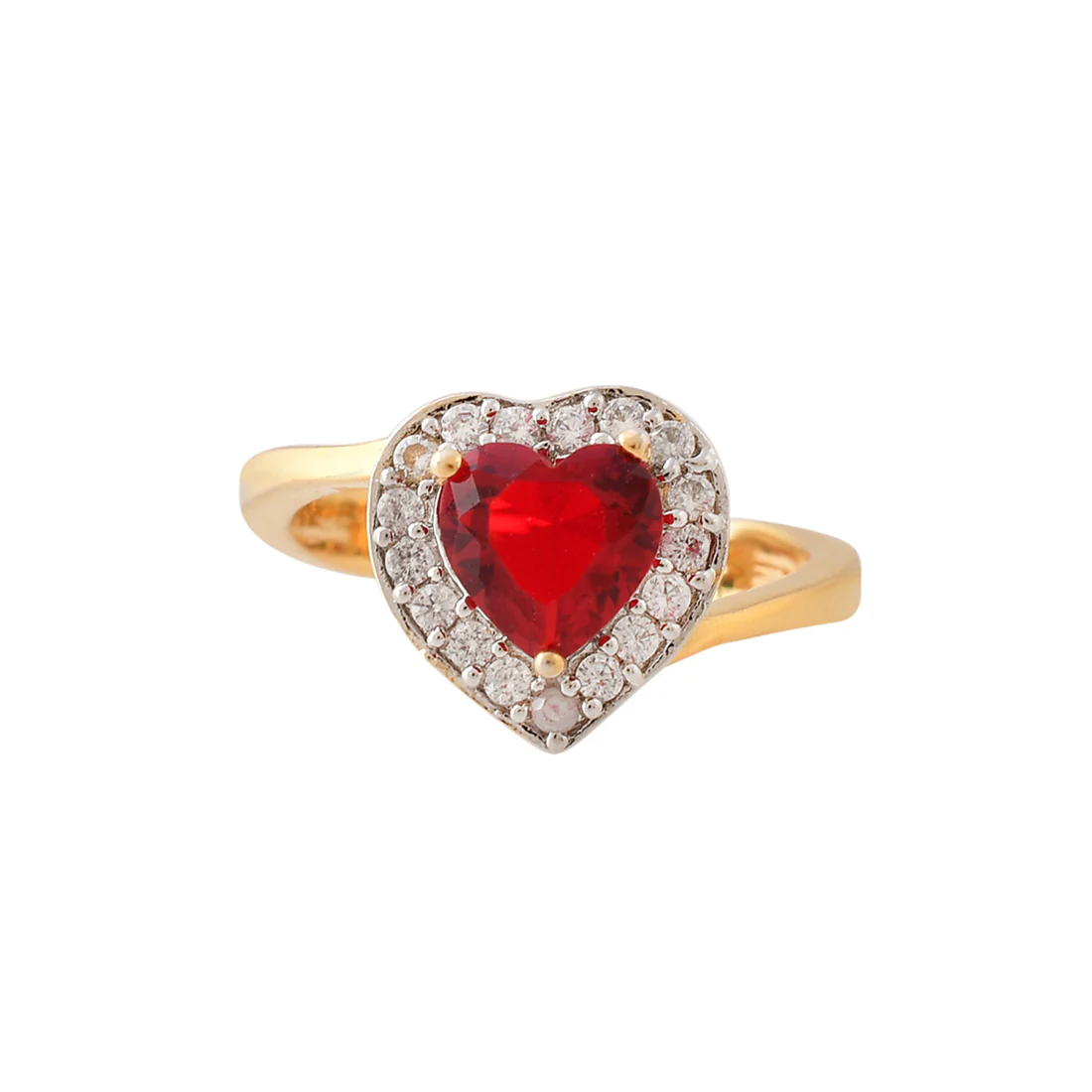 Sparkling Essentials Red Heart Shaped Cluster Setting CZ Box Set - Image 7