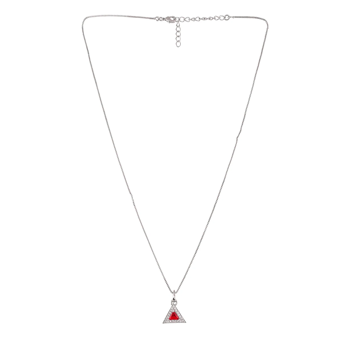 Sparkling Essentials Pink Triangle Cut CZ Jewellery Box Set - Image 4