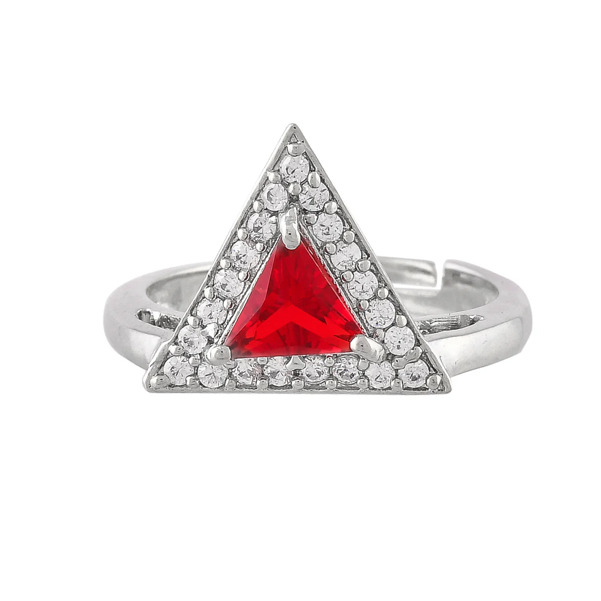 Sparkling Essentials Pink Triangle Cut CZ Jewellery Box Set - Image 5