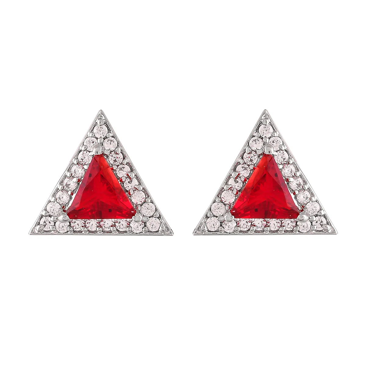 Sparkling Essentials Pink Triangle Cut CZ Jewellery Box Set - Image 6