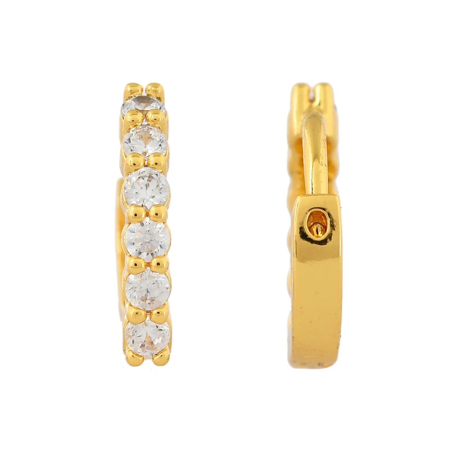 Sparkling Essentials Prism Hoop Stud Earrings - Image 5