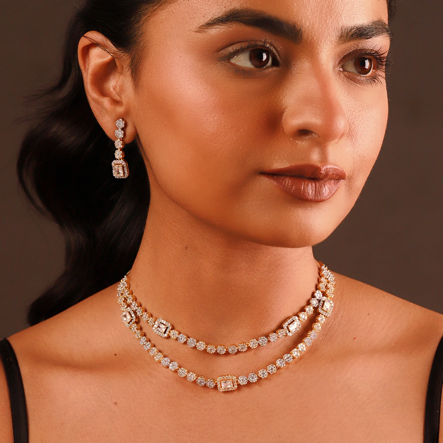 Sparkling Essentials Royale Glow CZ Necklace Set - Image 2