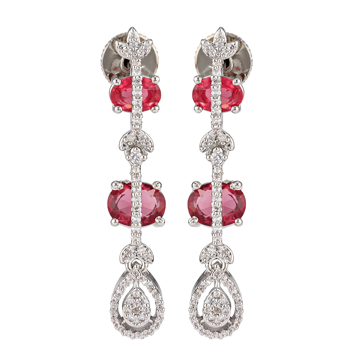 Sparkling Essentials Rubelle American Diamond Necklace Set - Image 3
