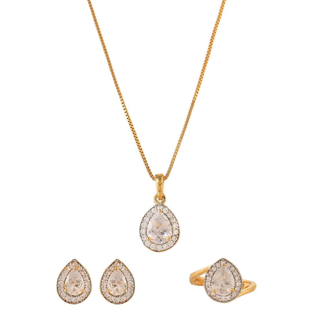 Sparkling Essentials Teardrop Cut Cluster Setting CZ Box Set - Image 3