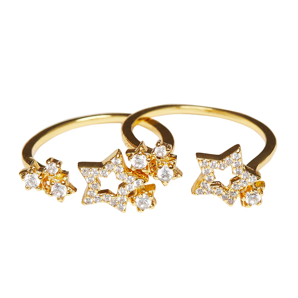 Sparkling Essentials Toe Rings In Golden Color For Women - Image 5